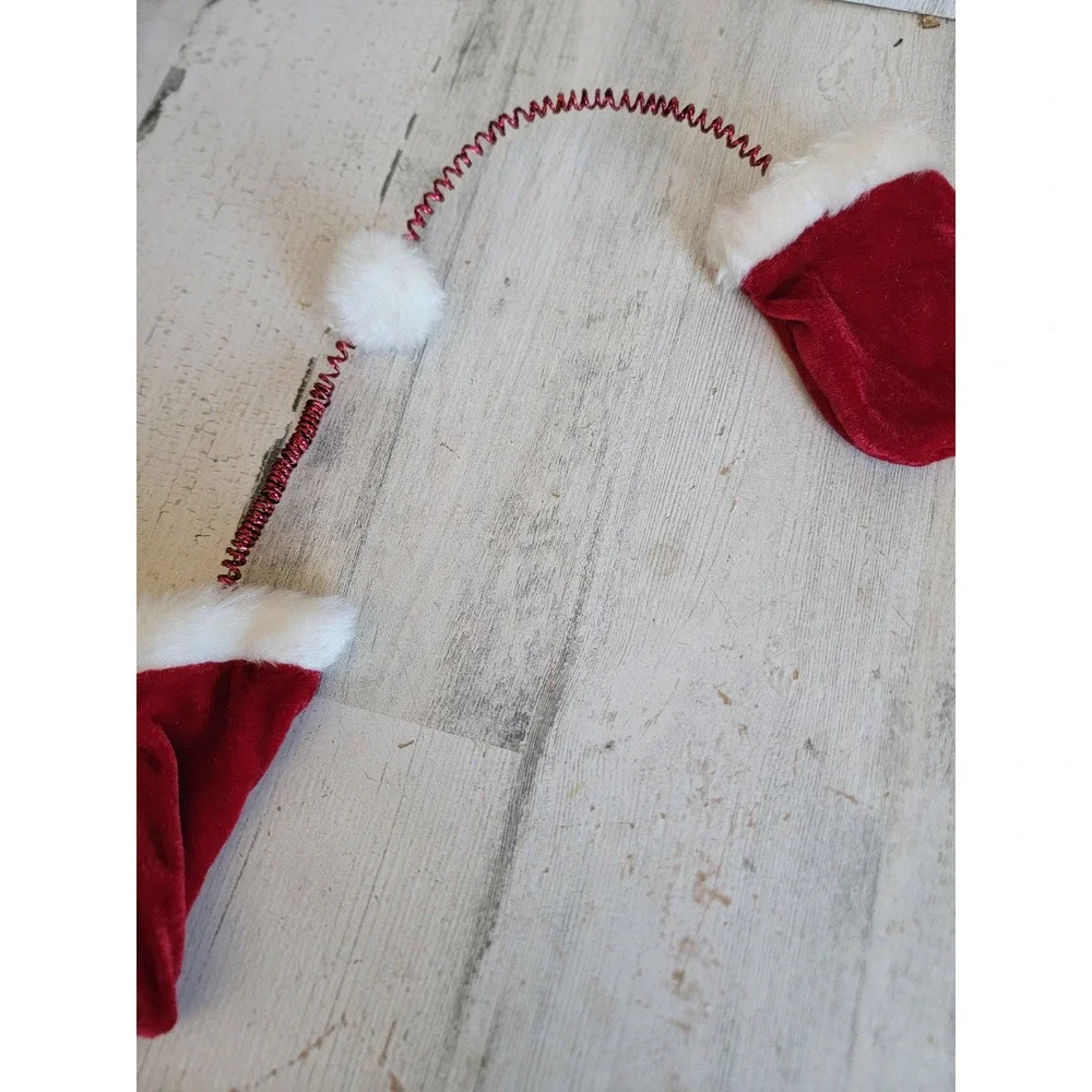 Vintage style mitten 4ft Garland red Xmas unique Santa Claus home decor
